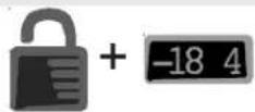 AMANA XRSS204BW - Bloqueio oculto do teclado superior - 1
