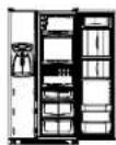 AMANA XRSS204BW - Les équipements du réfrigérateur - 1