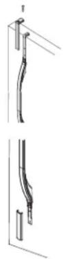 AMANA XRBS209BSR - AVTAGNING AV KYLENS FRONTMONTERADE HANDTAG - 1