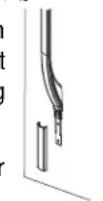 AMANA XRBS209BSR - REMOVING FRESH FOOD FRONT-MOUNTED HANDLE - 2