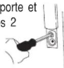AMANA XRBS209BSR - INSTALLATION DE LA POIGNÉE DU COMPARTIMENT RÉFRIGÉRATEUR MONTÉE À L'AVANT - 2
