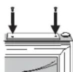 AMANA XRBS017BB - MONTERING AV FRYSFACKETS HANDTAG - 2