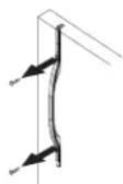 AMANA XRBS017BB - REMOVING FRESH FOOD FRONT-MOUNTED HANDLE - 2