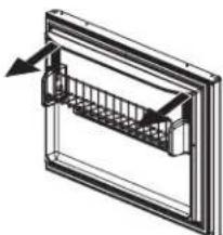 AMANA XRBS017BB - To remove shelf: - 1