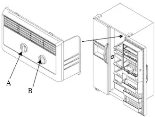 AMANA SX522VE - Kjøleskap- og fryserregulatorer (ikke-elektroniske modeller) - 1