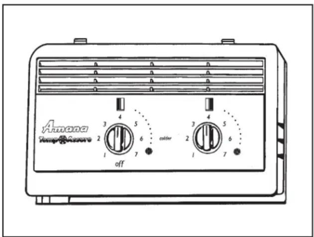 AMANA SRD522TE - Temperaturreguleringer for ferskvaresektion eller Deepfreeze® - 1