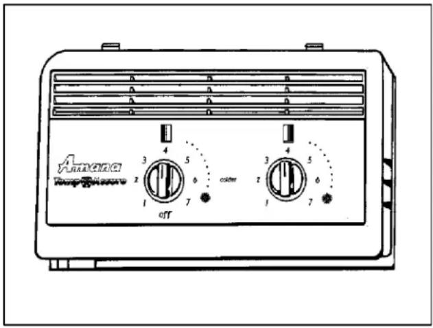 Temperature OFF 3 5 6 7 colder 3 5 6 1 7
