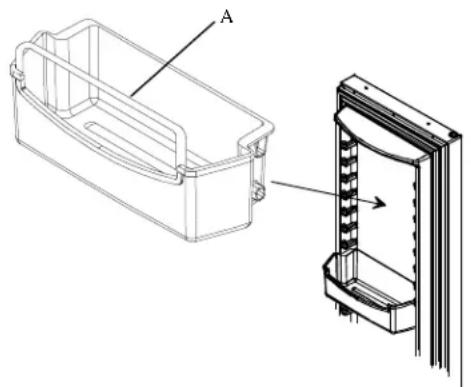 AMANA SBD522VE - Støtte for høye pakker (noen modeller) - 1