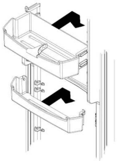 AMANA SBD522VE - Caixas e prateleiras da porta - 1