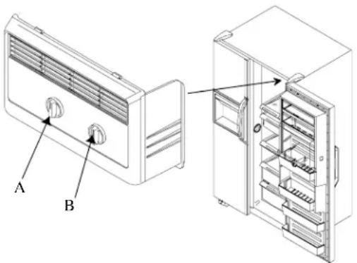 AMANA SBD522VE - Comandi frigorifero e freezer (su modelli non elettronici) - 1