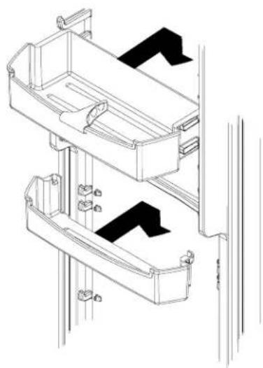 AMANA SBD522VE - Compartiments et tablettes de portes - 1