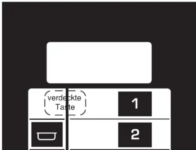 verdeckte Taste 1 2