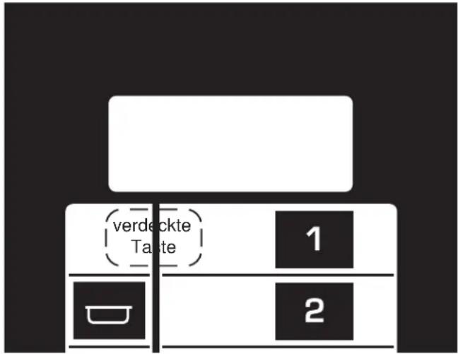 verdeckte Taste 1 2