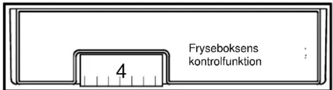 Fryseboksens kontrolfunktion 4