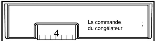 La commande du congélateur