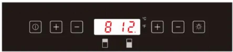 8 12. °C + - F + -