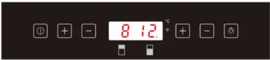 8 12. °C °F
