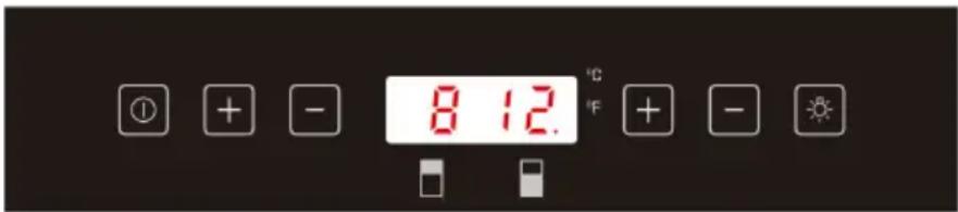 8 12. °C °F