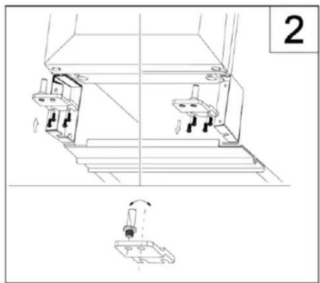 AMICA WK 341 115 S - EN- Adjusting the plinth (according to the model) - 2