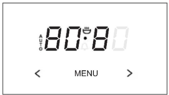 AUTO 80:80 < MENU >