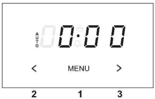 AUTO 0:00 < MENU > 2 1 3