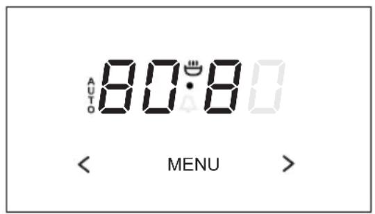 AUTO 80:80 < MENU >