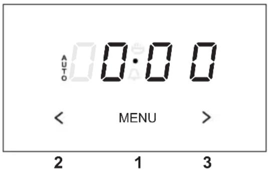 AUTO 0:00 < MENU > 2 1 3