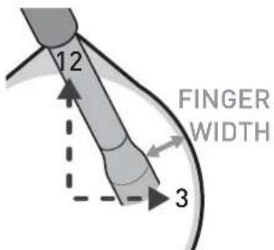 12 FINGER WIDTH 3