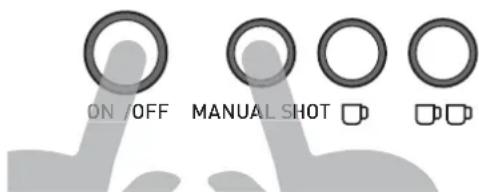 ON/OFF MANUAL SHOT □ □□□