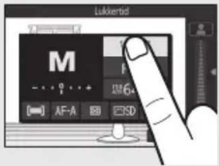 NIKON 1 J5 - Berøringsknapper i menuen F - 1