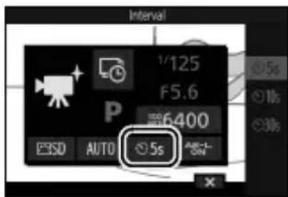 NIKON 1 J5 - Vælg interval mellem billederne. - 1