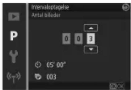 NIKON 1 J5 - Vælg antal intervaller. - 1