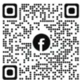 QR code with central Facebook logo, likely linking to a social media or digital content platform