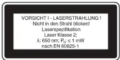 EINHELL TE-SM 36/210 Li Solo - Speciális utasítások a lézerhez - 2