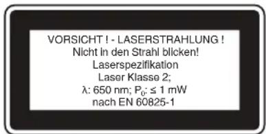 EINHELL TE-SM 36/210 Li Solo - Speciale informatie over de laser - 2