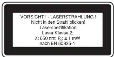 EINHELL TE-SM 36/210 Li Solo - Avvertenze speciali per il laser - 2