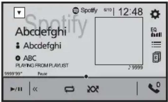Spotify 6/10 | 12:48 Abcdefghi • Abcdefghi • ABC PLAYING FROM PLAYLIST 9999'99" Pause EQ ||| ||| ||| >>/|| | <<<|> OK