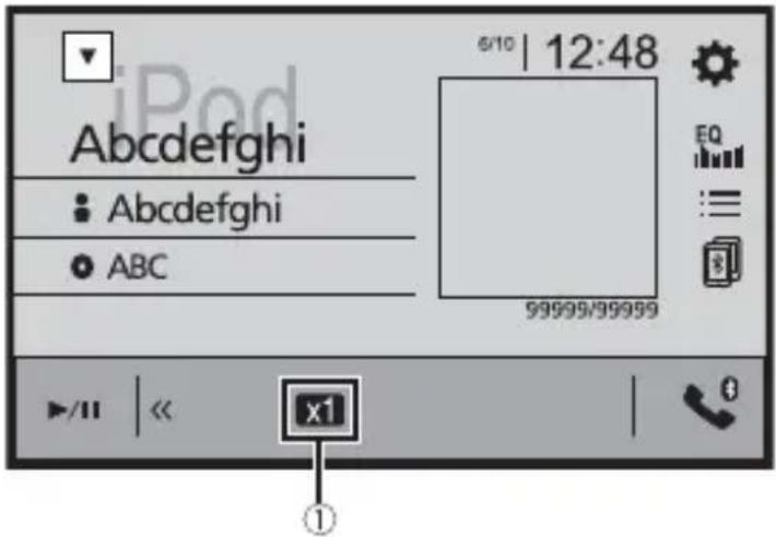 iPod 6/10 | 12:48 Abcdefghi • Abcdefghi • ABC 99999/99999 x1 ①