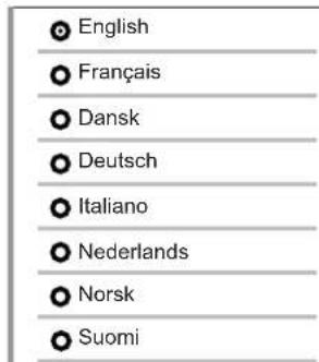 English Français Dansk Deutsch Italiano Nederlands Norsk Suomi