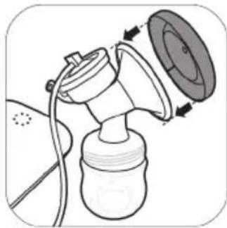 PHILIPS Avent SCF397 - Assembling the breast pump - 12