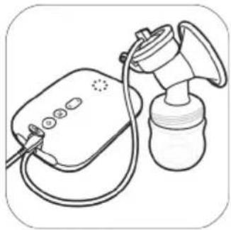 PHILIPS Avent SCF395 - Assembling the breast pump - 11