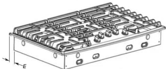 JENN-AIR JXD7030YS - Countertop Cutout Dimensions - 3