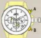 INVICTA Speedway 9211 - Adjusting the Stopwatch Hand Position - 2