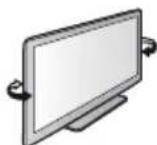 PANASONIC Viera TX-L42ET60Y - Indstil panelet til den ønskede vinkel - 1