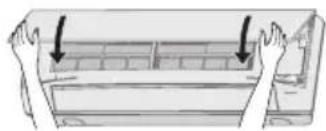 PANASONIC S-22MK2E5 - Свалете предния панел: - 1