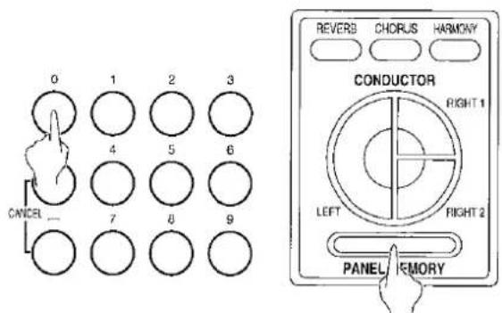 PANASONIC SX-KC600 - How to store the panel settings - 1