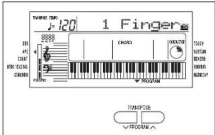 TAWNSIDE TIMER J=120 1 Finger DSS AVG COUNT RHO: EOGOG STANDARD VOLUME CHORD COOK/STOP TOUCH SUSTAIN RECEIVED CHORUS NORM/SP TRANSPONSE √PROGRAM √PROGRAM