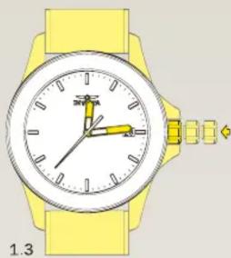 INVICTA Pro Diver 13699 - Set the Time, Hour, Minute - 3