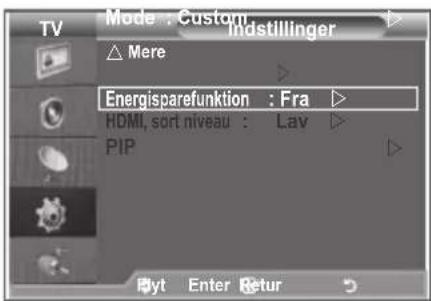 SAMSUNG LE26R89BD - Brug af energibesparelsesfunktionen - 1
