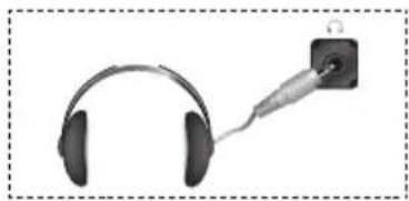 SAMSUNG LE26R89BD - Tilslutning af hovedtelefoner - 1